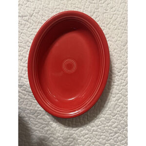 Fiesta Scarlet Red Oval Serving Platter, 10 1/4”